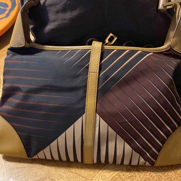 Gucci multicolored canvas / leather with bamboo handle. hobo bag made in Italy - Picture 12 of 12